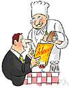 bill of fare - a list of dishes available at a restaurant
