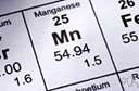manganite - a black mineral consisting of basic manganese oxide