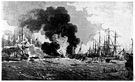 naval battle - a pitched battle between naval fleets