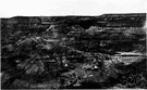 Badlands - an eroded and barren region in southwestern South Dakota and northwestern Nebraska