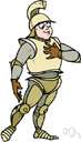man-at-arms - a heavily armed and mounted soldier in medieval times