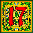 XVII - the cardinal number that is the sum of sixteen and one