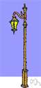 street lamp - a lamp supported on a lamppost