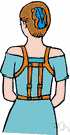 back brace - a brace worn to support the back