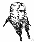 periwig - a wig for men that was fashionable in the 17th and 18th centuries