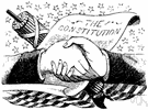 constitution - law determining the fundamental political principles of a government