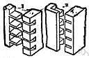 Meshed - (used of toothed parts or gears) interlocked and interacting