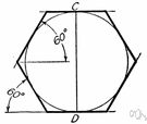 regular hexagon - a hexagon with six sides of equal length