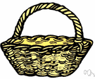 basket - a container that is usually woven and has handles