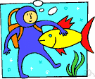 diving suit - a weighted and hermetically sealed garment supplied with air