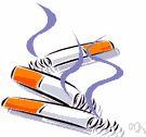 filter tip - an air filter on the end of a cigarette