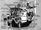 lubricating system - mechanical system of lubricating internal combustion engines in which a pump forces oil into the engine bearings