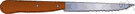 steak knife - a sharp table knife used in eating steak