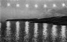 Baffin Bay - a body of water between Greenland and northeastern Canada