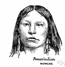 Native American - any member of the peoples living in North or South America before the Europeans arrived