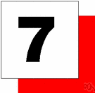 sevener - the cardinal number that is the sum of six and one