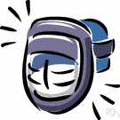 catcher's mask - a mask to protect the face of the catcher in baseball