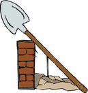 trenching spade - a hand shovel carried by infantrymen for digging trenches