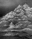 Dhaulagiri - a mountain in the Himalayas in Nepal (26,820 feet high)