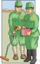 mine disposal - the disposal of explosive mines