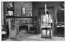 open fireplace - an open recess in a wall at the base of a chimney where a fire can be built