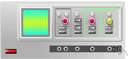 oscillograph - a device for making a record of the wave forms of fluctuating voltages or currents