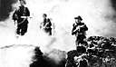Battle of El Alamein - a pitched battle in World War II (1942) resulting in a decisive Allied victory by British troops under Montgomery over German troops under Rommel