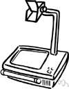 slide projector - projector that projects an enlarged image of a slide onto a screen