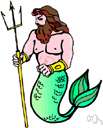triton - (Greek mythology) a sea god