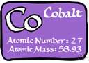 CO - a hard ferromagnetic silver-white bivalent or trivalent metallic element