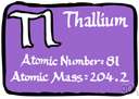 TL - a soft grey malleable metallic element that resembles tin but discolors on exposure to air