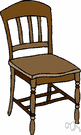chair - a seat for one person, with a support for the back