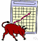 bull market - a market characterized by rising prices for securities
