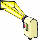 beam - a group of nearly parallel lines of electromagnetic radiation