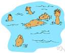 Archimedes' principle - (hydrostatics) the apparent loss in weight of a body immersed in a fluid is equal to the weight of the displaced fluid