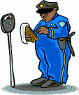 parking ticket - a ticket issued for parking in a restricted place