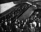 moving staircase - a stairway whose steps move continuously on a circulating belt