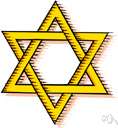 Mogen David - a six-pointed star formed from two equilateral triangles