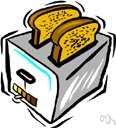 Melba toast - very thin crisp brown toast