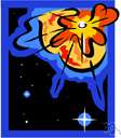 nova - a star that ejects some of its material in the form of a cloud and become more luminous in the process