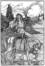 Morgan le Fay - (Arthurian legend) a wicked enchantress who was the half sister and enemy of King Arthur