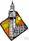 Big Ben - clock in the clock tower of the Houses of Parliament, London
