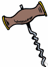 bottle screw - a bottle opener that pulls corks