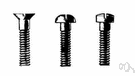 machine screw - a screw used either with a nut or with a tapped hole machine screw - a screw used either with a nut or with a tapped hole