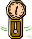 pendulum clock - a clock regulated by a pendulum