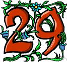 twenty-nine - the cardinal number that is the sum of twenty-eight and one