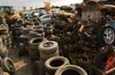 automobile tire - a tire consisting of a rubber ring around the rim of an automobile wheel