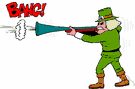 bash - a vigorous blow