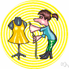 mannikin - a life-size dummy used to display clothes
