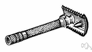 safety razor - a razor with a guard to prevent deep cuts in the skin